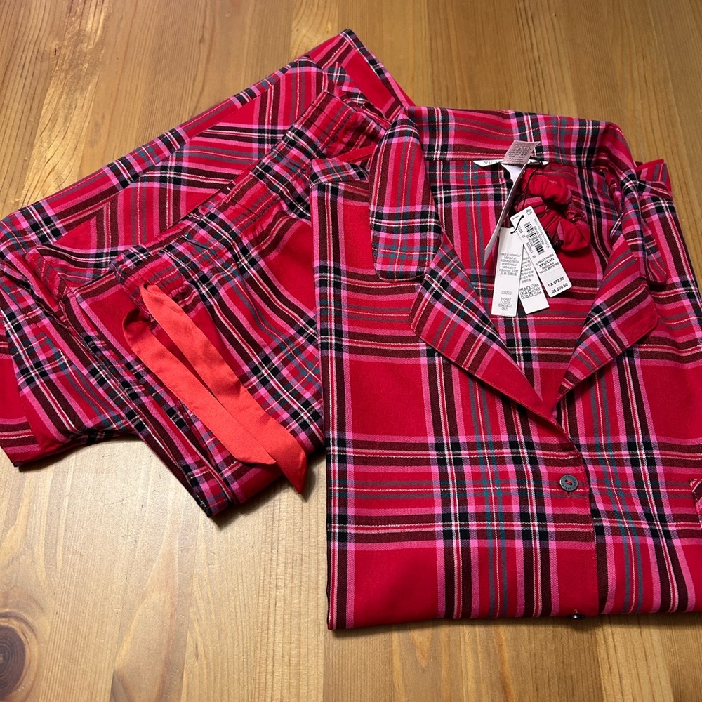 Victoria's Secret Red Plaid Pajamas